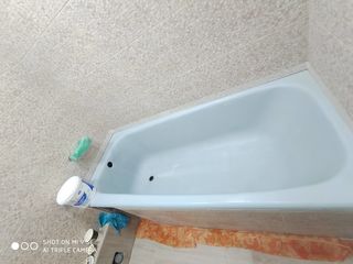 Restaurarea cazilor de baie. Реставрация ванн жидким акрилом. foto 9