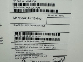 Vind Macbook Air 13 , Procesor M3 , 512Gb , Anu 2024 , Sigilat , Silver , Garantie foto 4