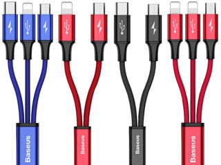 Cablu USB 3 in 1 Micro + Lightning + Type-C 3A. Livrarea gratuita in toata tara foto 6