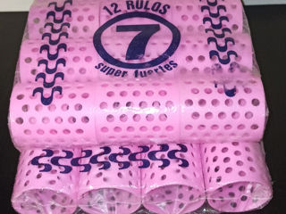 12 розовых бигудей пластик D47 мм, новые