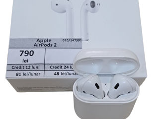 Casti Apple AirPods 2 790 lei