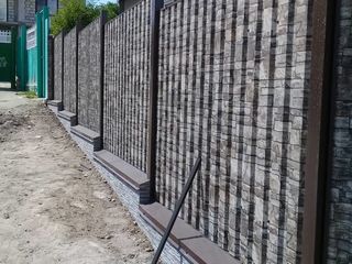 Garduri din beton, garduri la comanda, заборы на заказ, фундамент, монтаж забора, чистая кладка, foto 3
