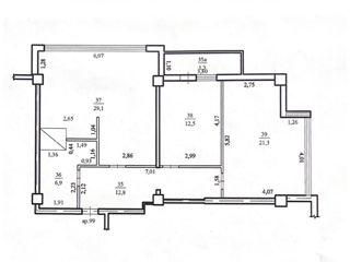 Apartament cu 3 camere, 84 m², Râșcani, Chișinău foto 10