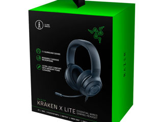 Casti gaming razer kraken x lite, 7.1, multiplatforma, 3.5mm, negru