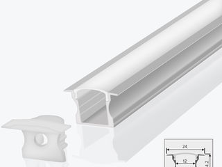 Алюминиевый профиль LED встраиваемый в гипсокартон, профиль LED, panlight, LED лента foto 9