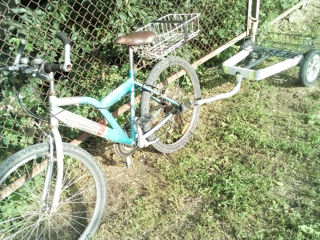Велосипед с велотележкой. foto 6