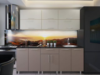 Se vinde  Bucătărie modulară Modern 2.4m cu fațadă MDF (High Gloss) calitativ, cu design modern. foto 9