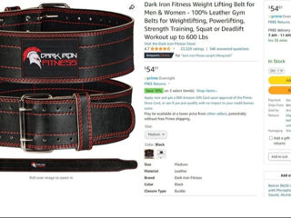 Пояс для пауэрлифтинга Dark Iron Fitness Weight Lifting Belt foto 4