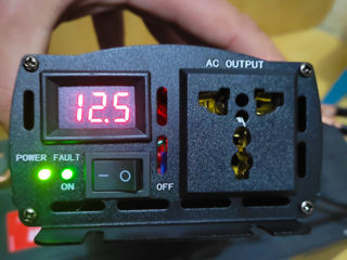 Инвертор 12V - 220V чистый синус, работает с газ котлом (доставка по Молдове)