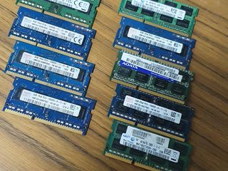 DDR3 4 gb - 8 gb для ноутбуков 100 лей
