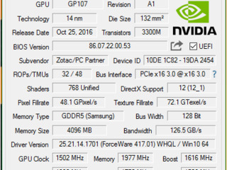 Zotac GTX 1050 Ti OC Edition foto 3