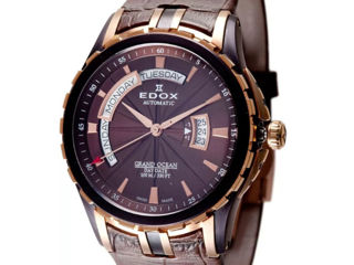 Ceas Edox 83006 Grand Ocean Brown Automatic original