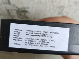 Samsung Galaxy S24 FE 256/8 GB. Nou sigilat. foto 4