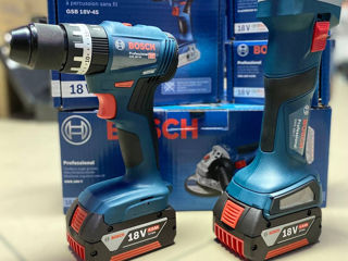 Набор 2в1 аккумуляторных инструментов Bosch Professional 18V. foto 2