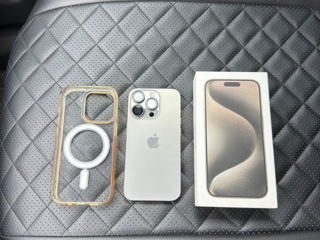 Vand iPhone 15 Pro 128 Titanium Stare ca nou! foto 7