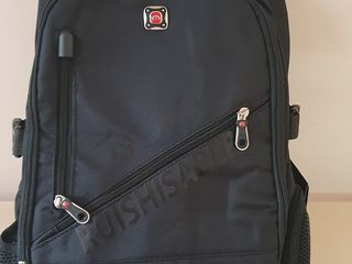 Рюкзак мужской, для ноутбука 17 дюймов, водонепроницаемый, с USB-зарядкой Ruishisaber (Swissgear) foto 8