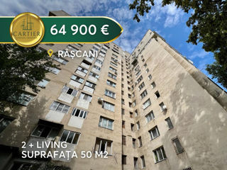 Apartament cu 2 camere, 50 m², Râșcani, Chișinău