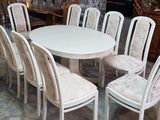 Masa, scaune, masa alba, scaune , mese , scaune importate din europa. белый стол, стол и стулья... foto 1