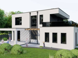 Casă de locuit individuală cu 2 niveluri/251,9m2/stil modern/arhitect/construcții/renovări foto 3