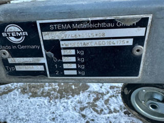 Remorcă Stema -750 kg foto 1