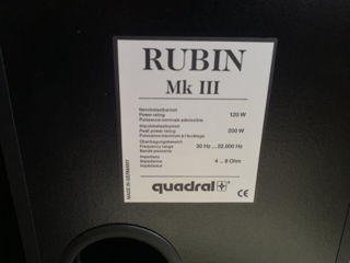 Boxe Quadral Rubin Mk3 foto 3