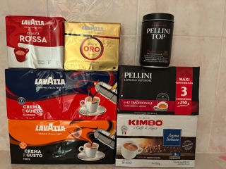 Cafea măcinată, boabe, Lavazza, Pellini, Kimbo,100% Italia foto 2