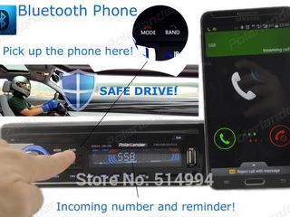 Bluetooth в автомагнитоле со встроенным микрофоном, Handsfree, MP3 плеером через USB и SD card новая foto 4