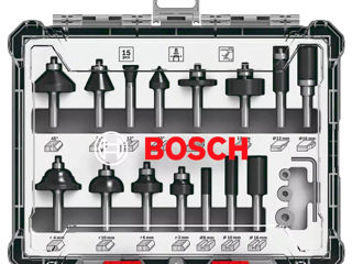 Set 15 freze pe lemn Bosch Ø6 mm/Ø8 mm - livrare, credit !!! foto 2