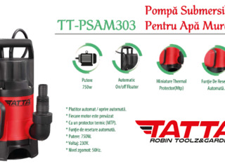 Pompa submersibila pentru apa murdara Tatta TT-PSAM303, 750W, Protector mtp foto 2