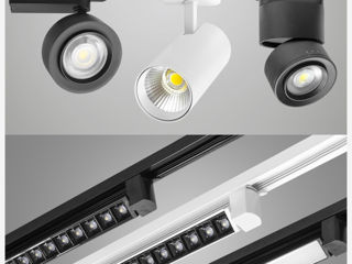 Proiector LED pe sina, proiector track cu LED, sisteme de iluminat pe sina, panlight, LED liniar foto 1