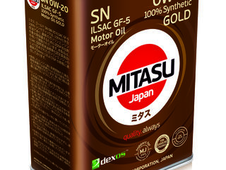Масло MITASU 0W20 GOLD SN GF-5 Dexos1 4L фото 1