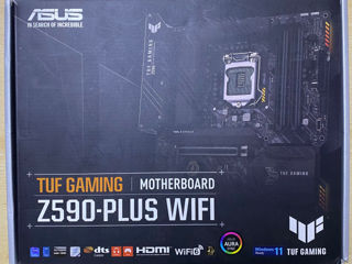 Set CPU+Asus Tuf Gaming Z590-plus WIFI ATX DDR4 + Intel Core i7-11700F 16 cores,4.9Ghz,garantie foto 5