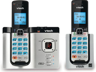 VTech DS6621-2 DECT 6.0 Expandable Cordless Phone with Bluetooth Connect to Cell and Answering 2H