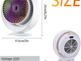 Încălzitor electric cu ventilator 400-800 W foto 3