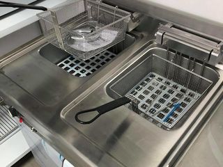 Friteuză electrică profesională 12+12 litri foto 0