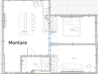 Apartament cu 2 camere, 68 m², Buiucani, Chișinău foto 7