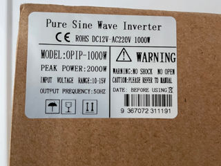 Invertor Pure Sine Layu 1000w foto 2