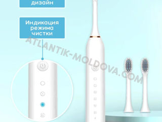 Электрическая ультразвуковая зубная щетка IPX7 - X3 foto 6