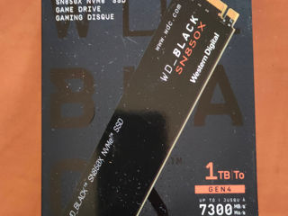 Gaming SSD, 7,300 MB/s WD Black 1TB SN850X NVMe Gen4 PCIe
