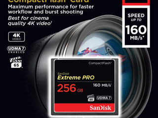 SanDisk Extreme Pro CF  256gb (160mb/s) foto 2