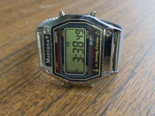 Montana.USA.Vintage Wrist Watch Digital Chronograph 16 Melody Alarm..Made in USA.Original.