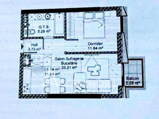 1-комн. кв., 42 м², 6/24 эт.