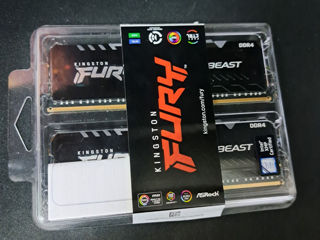 Memorie RAM 16 GB (2*8 dual channel) HyperX FURY RGB DDR4 3600MHz