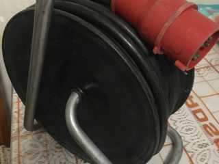 Prelungitor pe tambur 25m, 5 x 2.5mm", 230/ 400v, 16a, menghina. foto 5