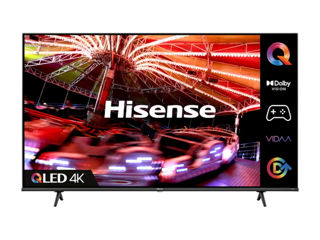 50" LED SMART TV Hisense 50E7HQ, QLED, 3840x2160, VIDAA OS, Gray foto 1