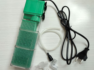 Внутренний фильтр SunSun HJ-711B и аквариумный компрессор USB foto 3