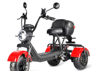 Электроскутер White Siberia Trike Mini 1500w red/black foto 7