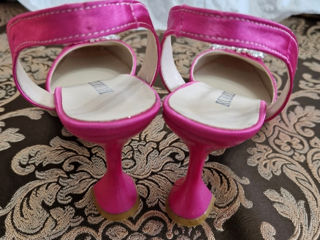 Pantofi în set cu clutch fucsia marimea 39 foto 5