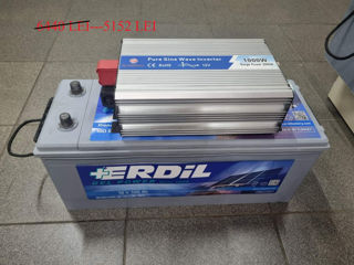 Set invertor 600,1000,2000,3000w+acumulator 100ah foto 2