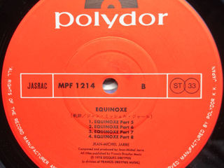Jean Michel Jarre – Equinoxe Vinyl foto 4